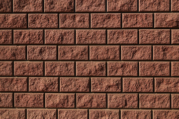 Structured surface of red brick wall, grunge background