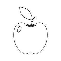 Vector Illustration icon Of Apple
