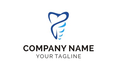 Dental logo design for health and caring