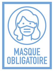 Afiche de uso obligatorio de mascarilla