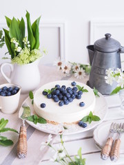 ナチュラルインテリア レアチーズケーキ