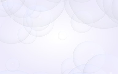 Abstract white background. Backdrop with light transparent bubbles. 3D illustration