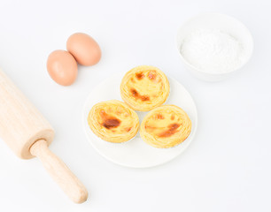 Egg tart, traditional Portuguese dessert