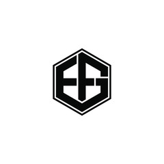 efg letter original monogram logo design