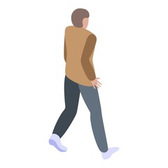 Fototapeta premium Marketer boy icon. Isometric of marketer boy vector icon for web design isolated on white background