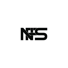 nfs letter original monogram logo design
