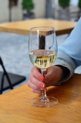 glass of wine