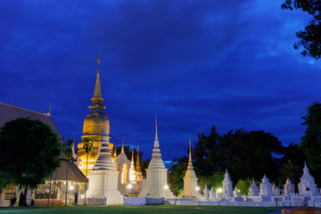 Naklejka premium Wat Suan Dok in Chiang Mai, Thailand.