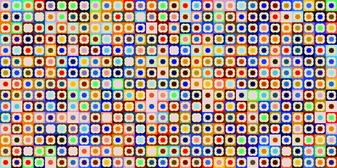 Fototapeta premium Abstract colorful geometric figures background. Flat minimal style. Template for your design, wallpaper, banner, poster, flyer.