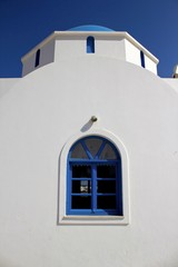 Church in Antiparos town. Antiparos island, Cyclades islands, Greece.