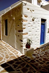 Greece, Antiparos island, typical architecture in the main town.