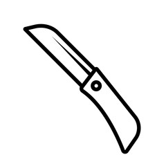 Folding knife, knife icon