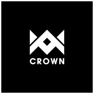 crown logo design vector illustration