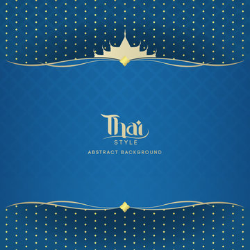 Thai Style Abstract Background. vector illustration
