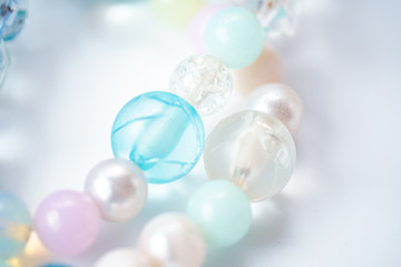 プロストの水晶、パールのブレスレット