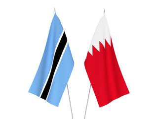 Bahrain and Botswana flags