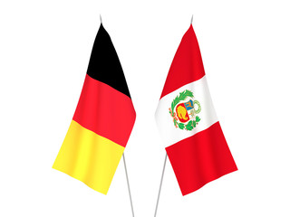 Belgium and Peru flags