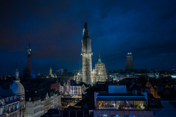 Fototapeta na wymiar View over Antwerp Belgium