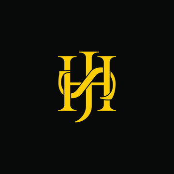 hsj letter original monogram logo design