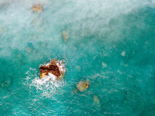 Aerial View Of Sea Cliffs