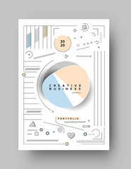 Fototapeta premium Abstract geometric background Use for modern design, cover, poster, template, brochure, decorated, flyer, banner.