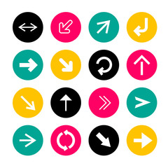 Arrow Icons Set. Vector Arrow Symbols.
