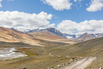 Fototapeta premium Altai Tavan Bogd National Park in Bayar-Ulgii, Mongolia.