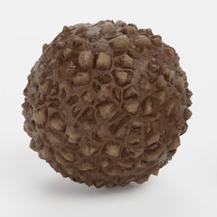 Realistic 3D Render of Chocolate Candy