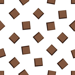 Milk chocolate bar Seamless pattern
