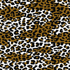 leopard skin design  texture seamless pattern 
