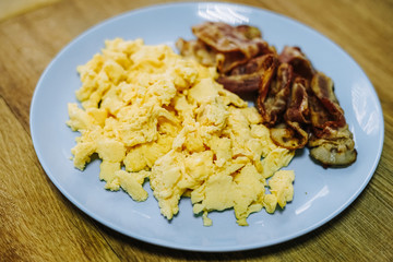 scramble egg for breakfast