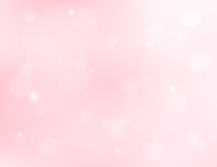 bokeh Pink background. For background,backdrop,wallpaper. Valentines and Mother's Day concept. Space for text. Vector illustration