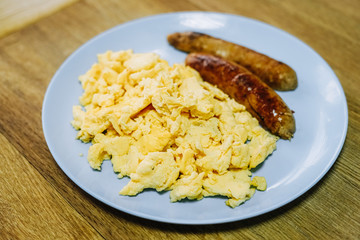 scramble egg for breakfast