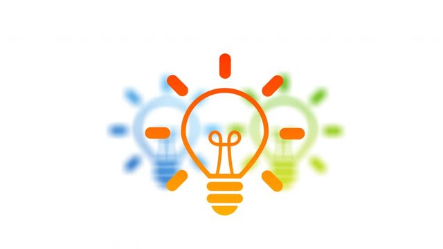 lampadina, idea, colori, creativit&agrave;, idee	
