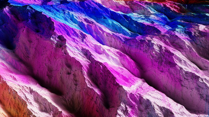 Abstract rainbow  rock texture and background, Rock texture,,3d rendering,conceptual image.
