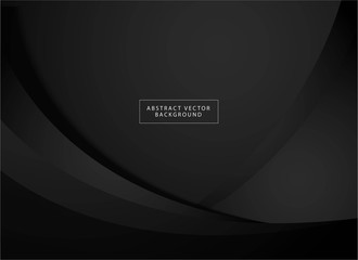 Elegant black grey background with abstract shape. Perfect for wallpaper, backdrop, game background, sport background, promotion, web banner