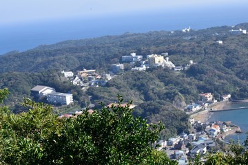 Obraz premium 寝姿山山頂からの下田展望