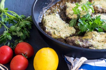 fried potatoes with herbs