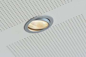 modern lamp in the ceiling