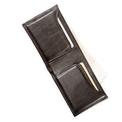 wallet, purse for storing credit cards on a white background