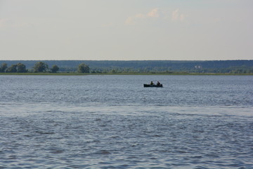 fishing on the river