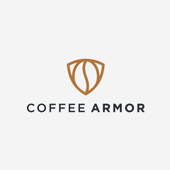 coffee security logo. coffee logo