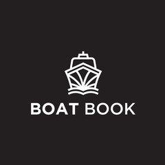 boat book logo. boat icon