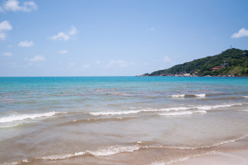 Sea polluted by industrial waste