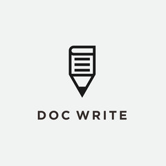 pen book logo. book icon