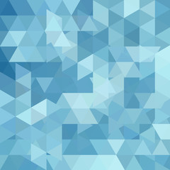 Background of blue geometric shapes. Abstract triangle geometrical background. Mosaic pattern. Vector EPS 10. Vector illustration