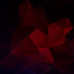 Abstract background consisting of dark red triangles. Geometric design for business presentations or web template banner flyer. Vector illustration