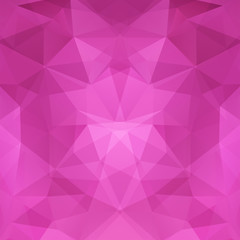 Abstract background consisting of pink triangles. Geometric design for business presentations or web template banner flyer. Vector illustration