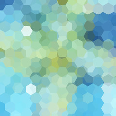 Background of pastel blue, green geometric shapes. Mosaic pattern. Vector EPS 10. Vector illustration