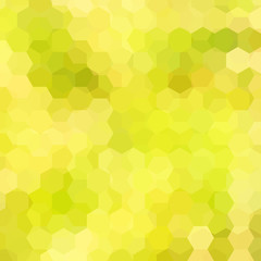 Fototapeta na wymiar Geometric pattern, vector background with hexagons in yellow, green  tones. Illustration pattern